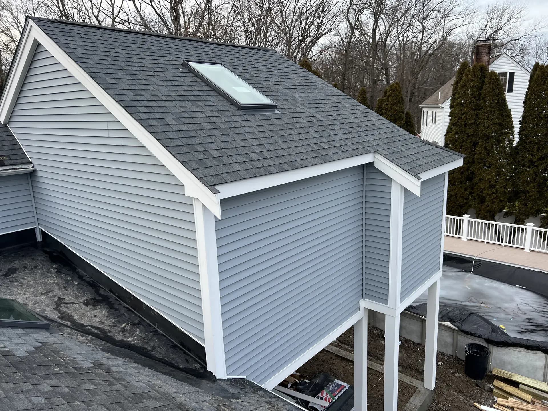 JPA Construction exterior PVC trim and fascia board installation in Cape Cod MA