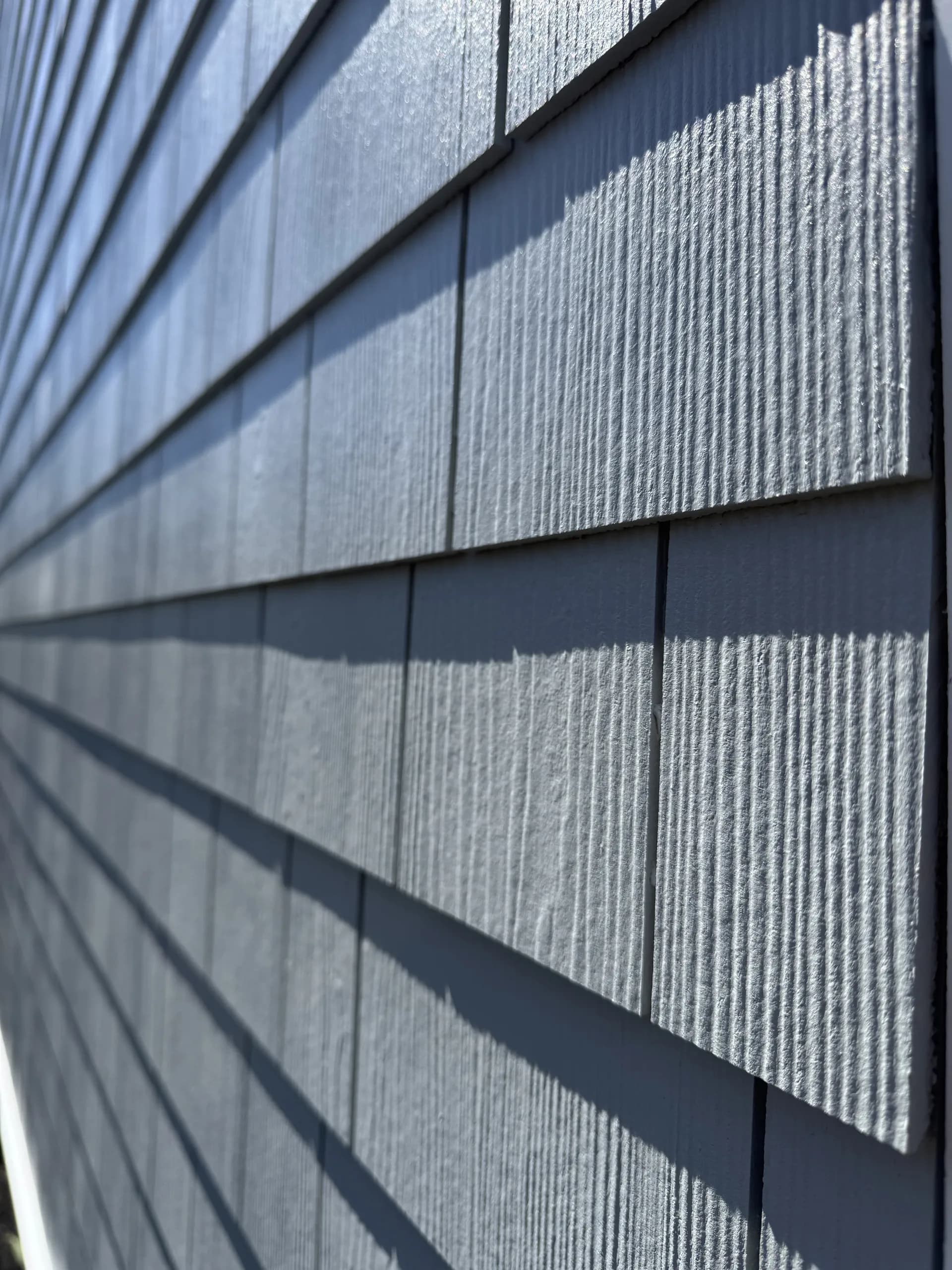 Siding materials texture and detail showcase