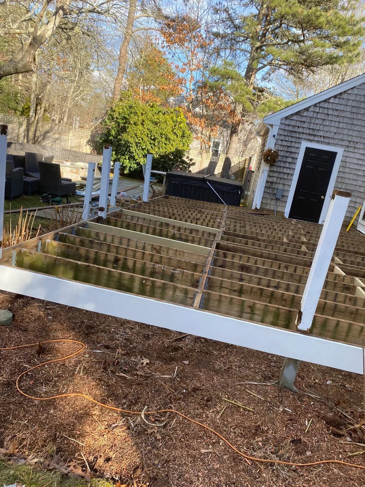 Deck preparation and construction process