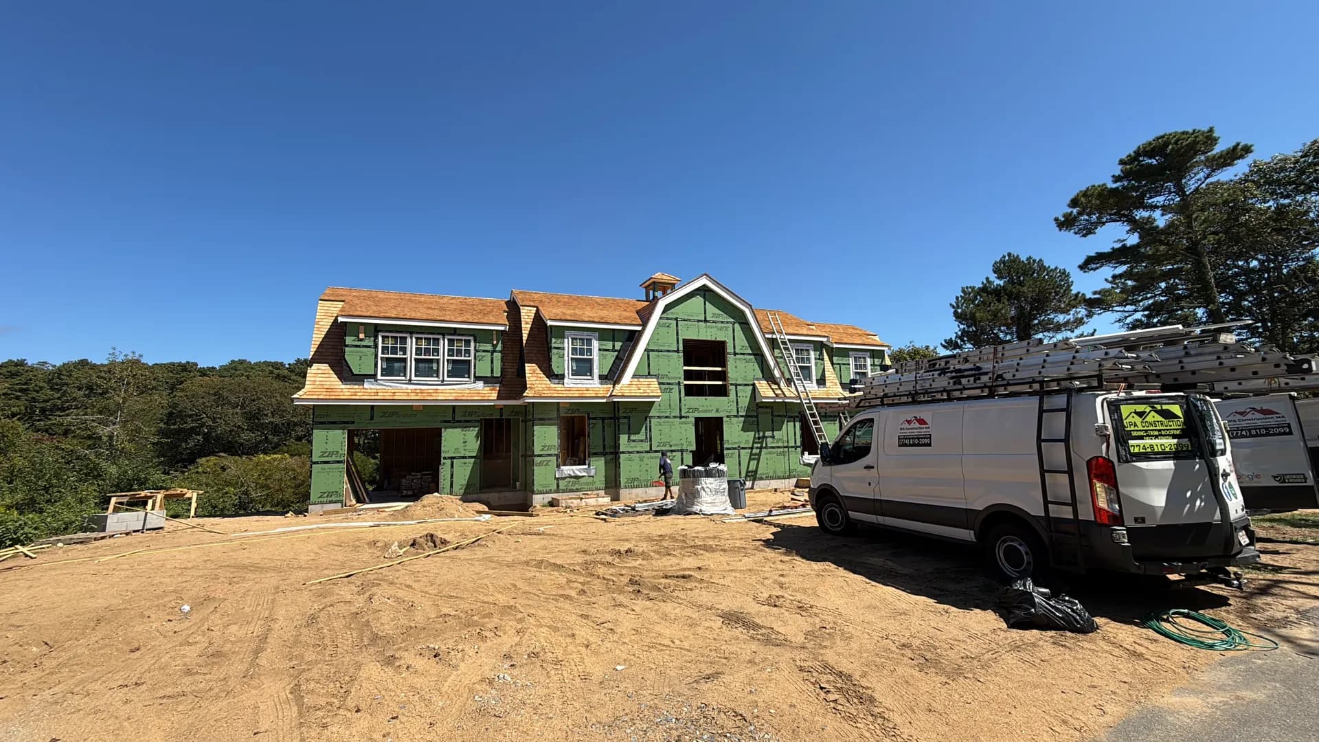JPA Construction siding installation in progress