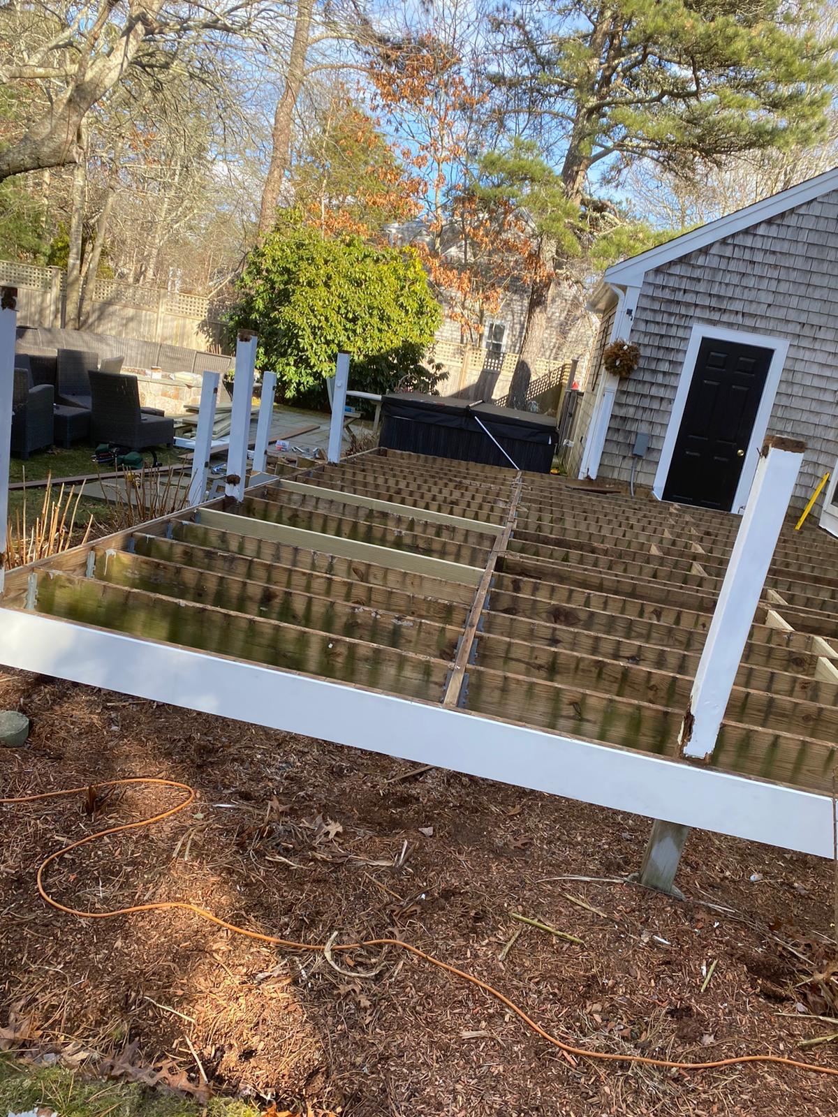 Deck preparation and construction process